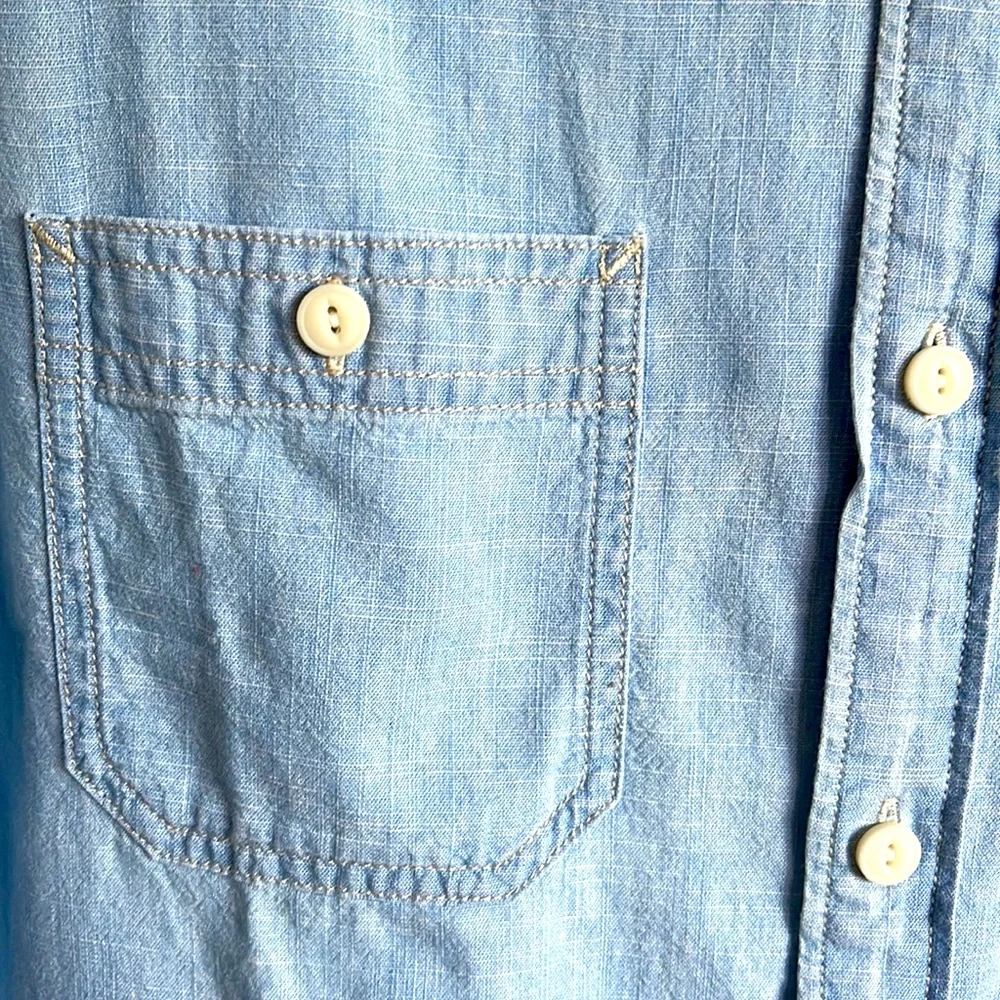 NWT J. Crew blue chambray shirt